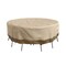 Pure Garden Round Outdoor Table Cover - 94in Heavy-Duty 600D Polyester Canvas with UV 50+ and Waterproof Backing 50-LG1300 - alternate 2